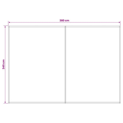 Telo di ricambio per tenda da sole Verde e Giallo 400 × 350 cm | homemem39