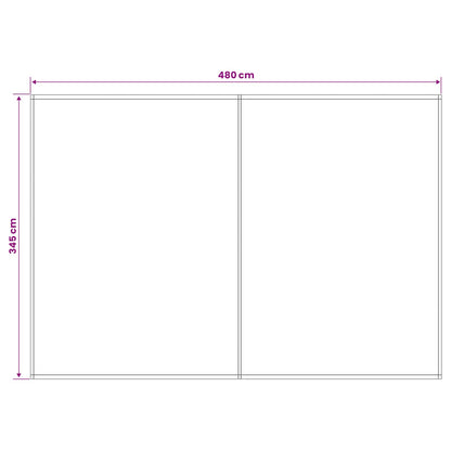 Telo di ricambio per tenda da sole Verde e Giallo 500 × 350 cm | homemem39