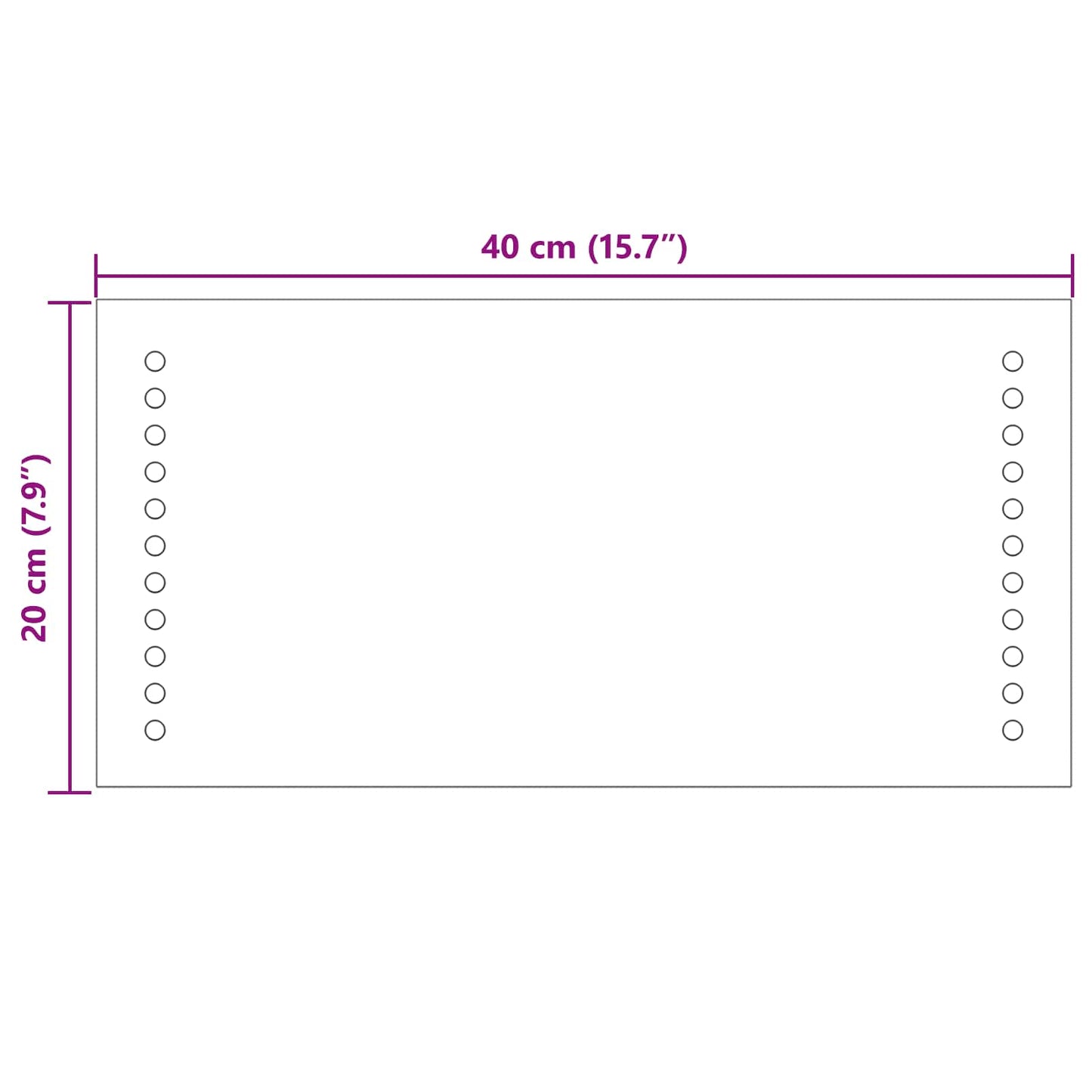 Specchio da bagno LED Trasparente 40 x 20 cm vetro temperato | homemem39