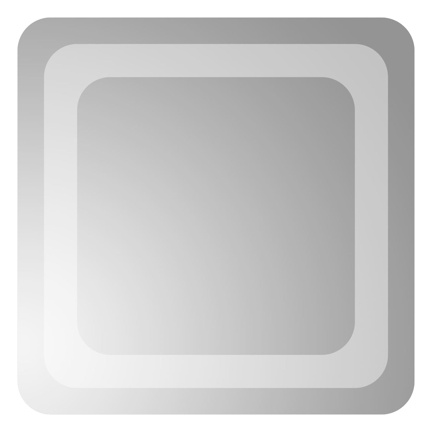 Specchio da bagno LED Trasparente 30 x 30 cm vetro temperato | homemem39