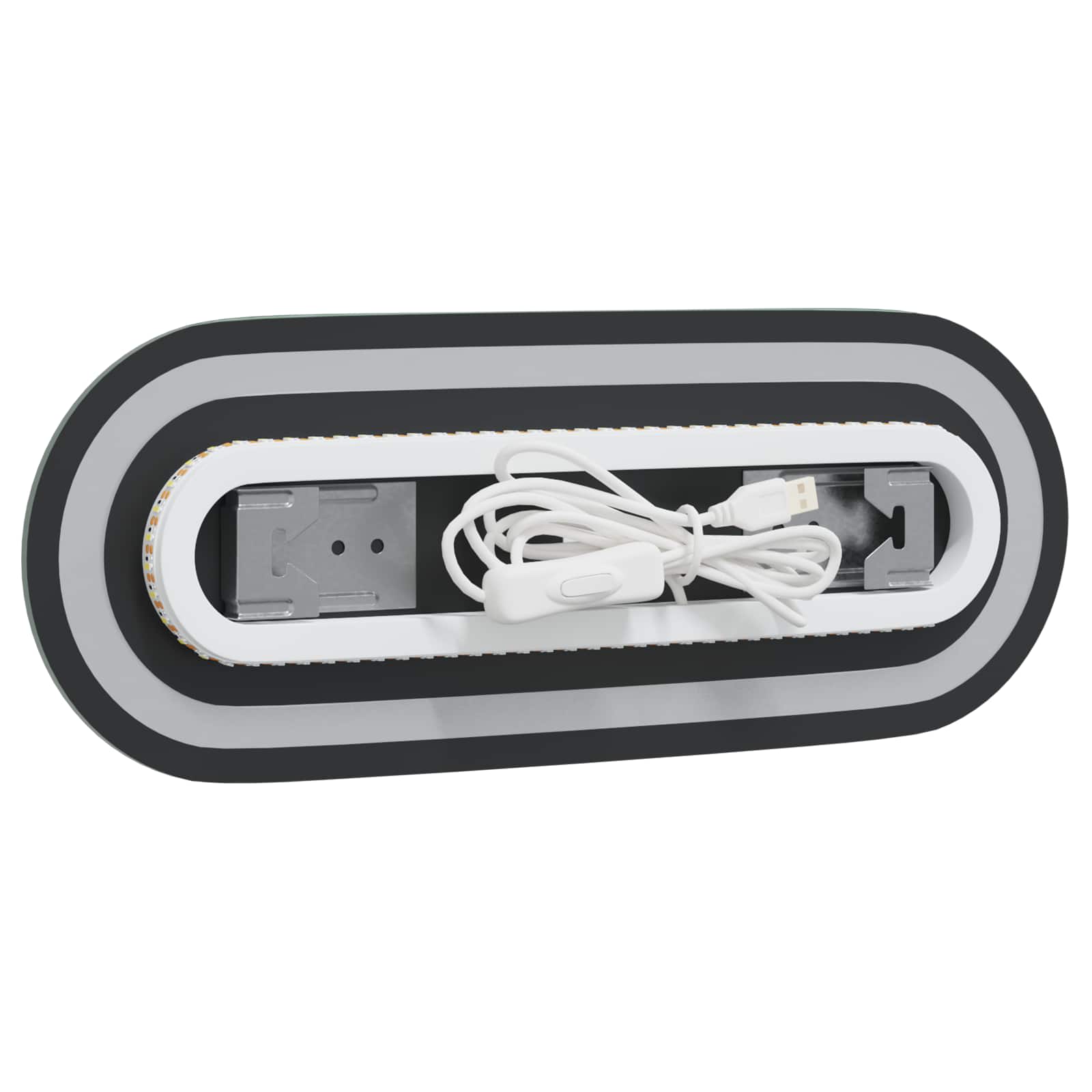 Specchio da bagno LED Trasparente 40 x 15 cm vetro temperato | homemem39
