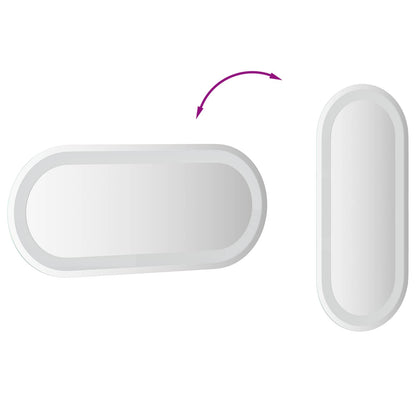 Specchio da bagno LED Trasparente 70 x 30 cm vetro temperato | homemem39