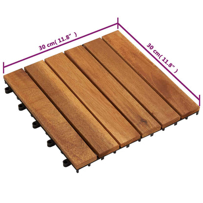 Piastrella per Decking 20 pcs Marrone 30 x 30 cm | homemem39