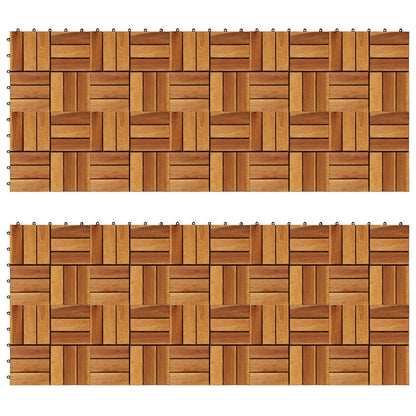 Piastrella per Decking 20 pcs Marrone 30 x 30 cm | homemem39