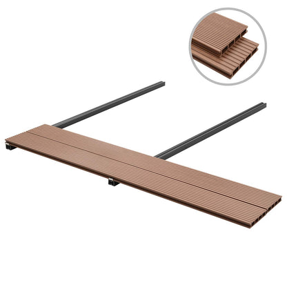 Pavimento da Deck 78 pcs Marrone WPC | homemem39