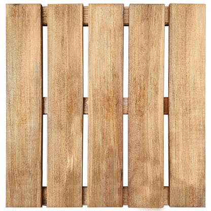 Piastrella per Decking 12 pz Marrone 50 x 50 cm | homemem39