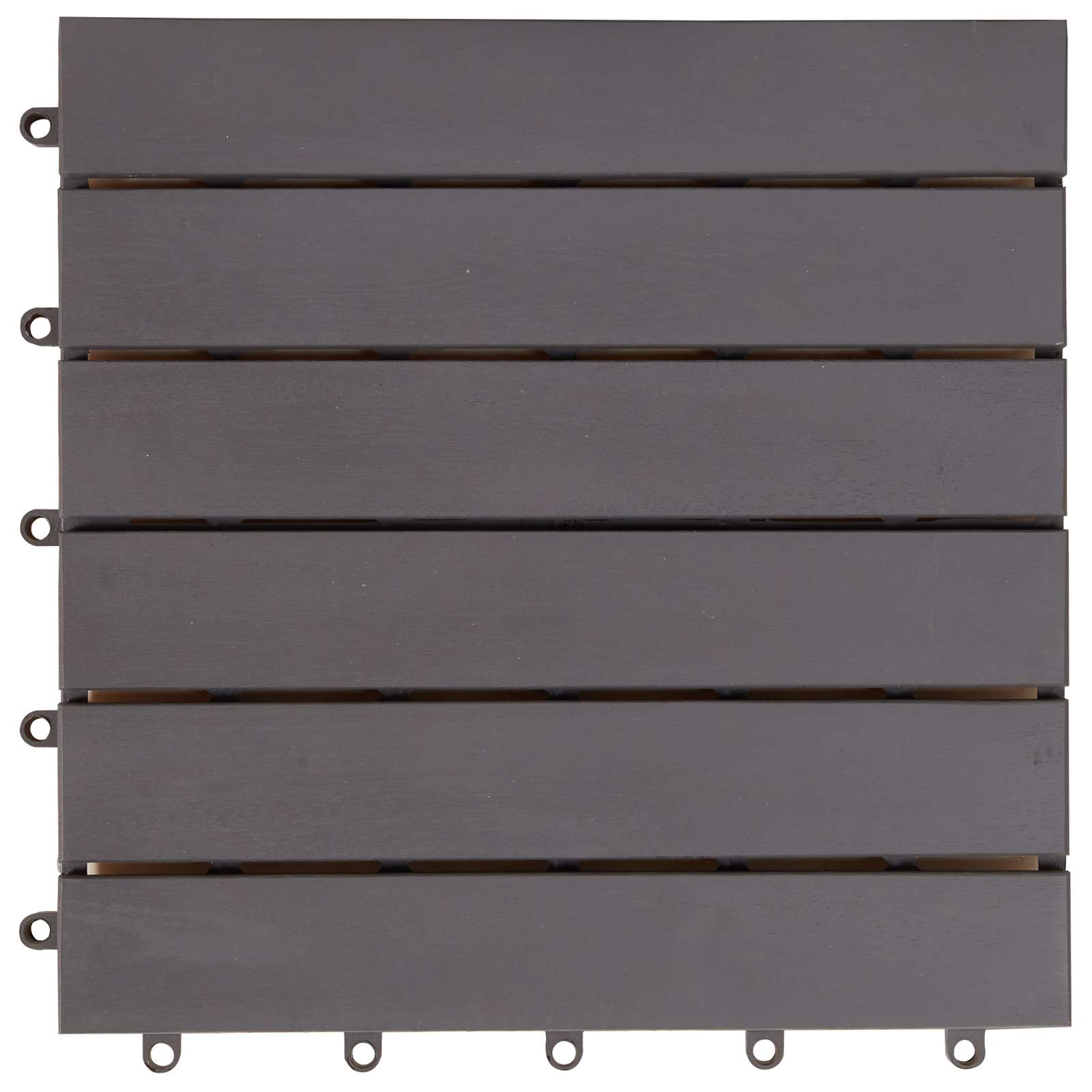 Piastrella per Decking 20 pcs Grigio 30 x 30 cm Legno di Acacia | homemem39