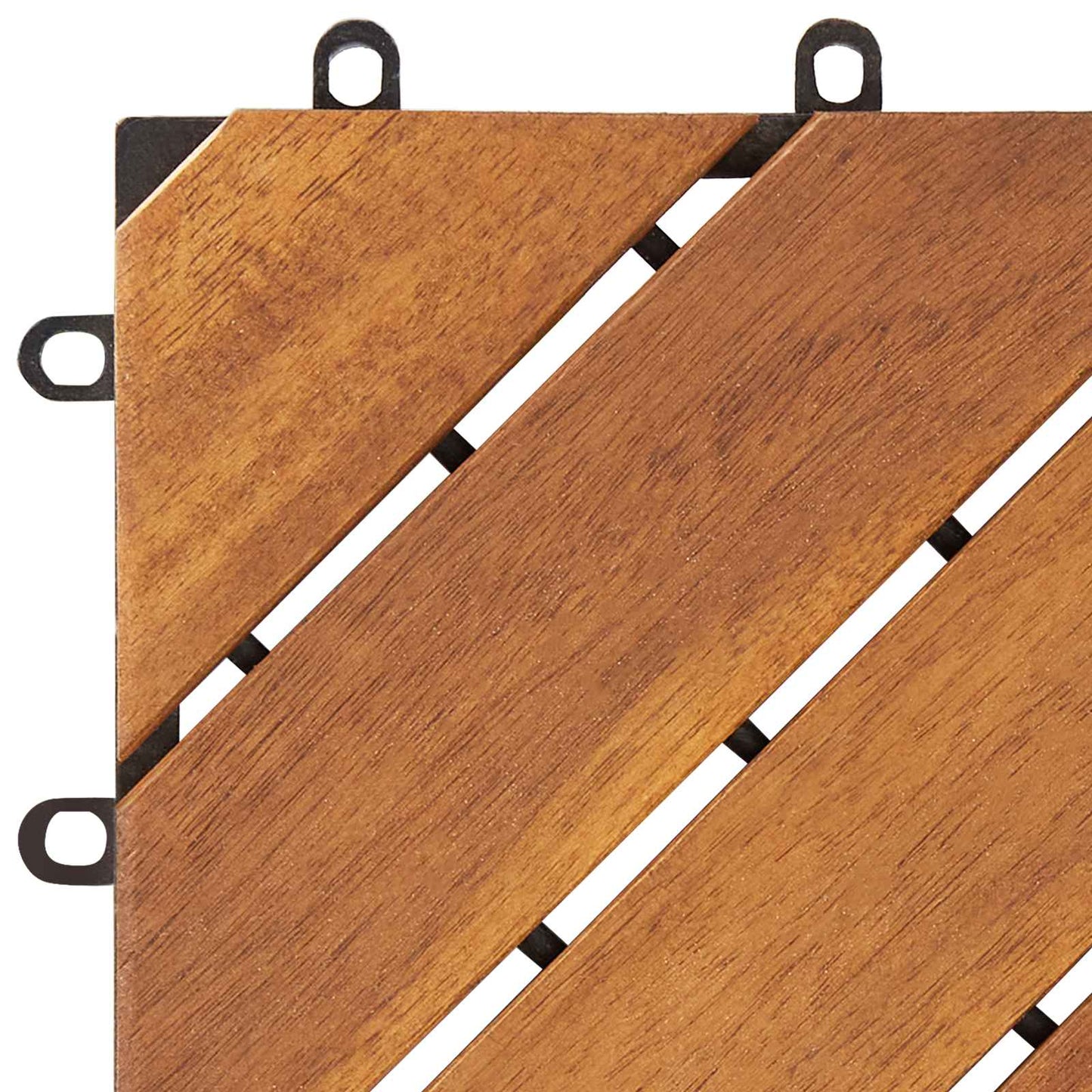 Piastrella per Decking 30 pcs Marrone 30 x 30 cm | homemem39