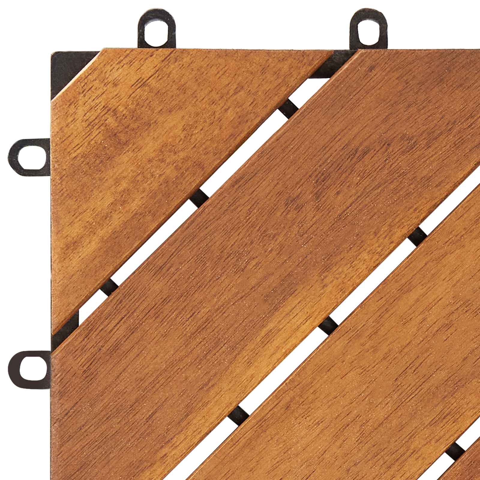 Piastrella per Decking 30 pcs Marrone 30 x 30 cm | homemem39