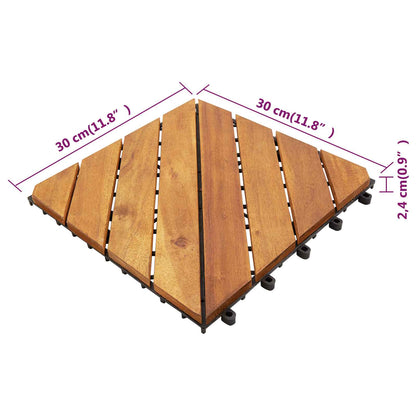 Piastrella per Decking 30 pcs Marrone 30 x 30 cm | homemem39