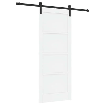 Porta scorrevole Bianco e Nero 83 x 202 cm