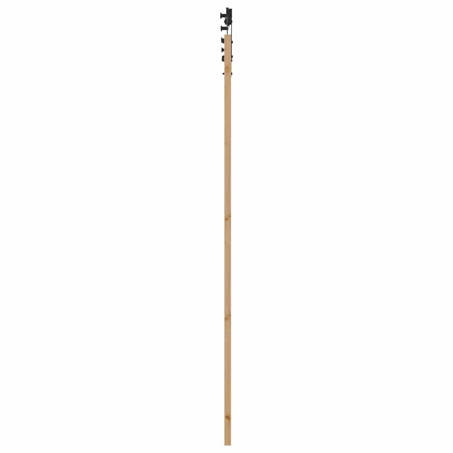 Porta scorrevole Naturale e Nero 83 x 232 cm | homemem39