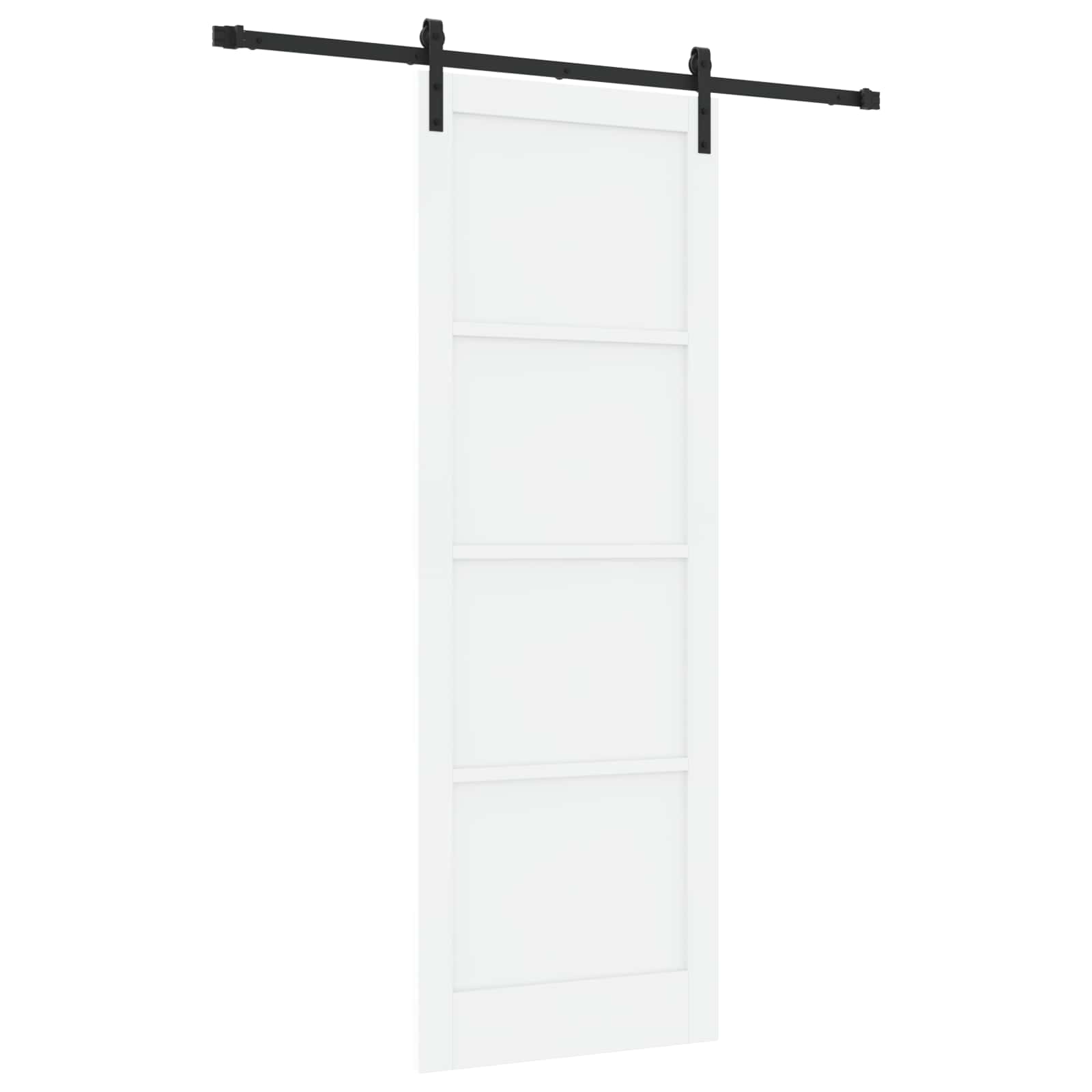 Porta scorrevole Bianco e Nero 83 x 232 cm | homemem39