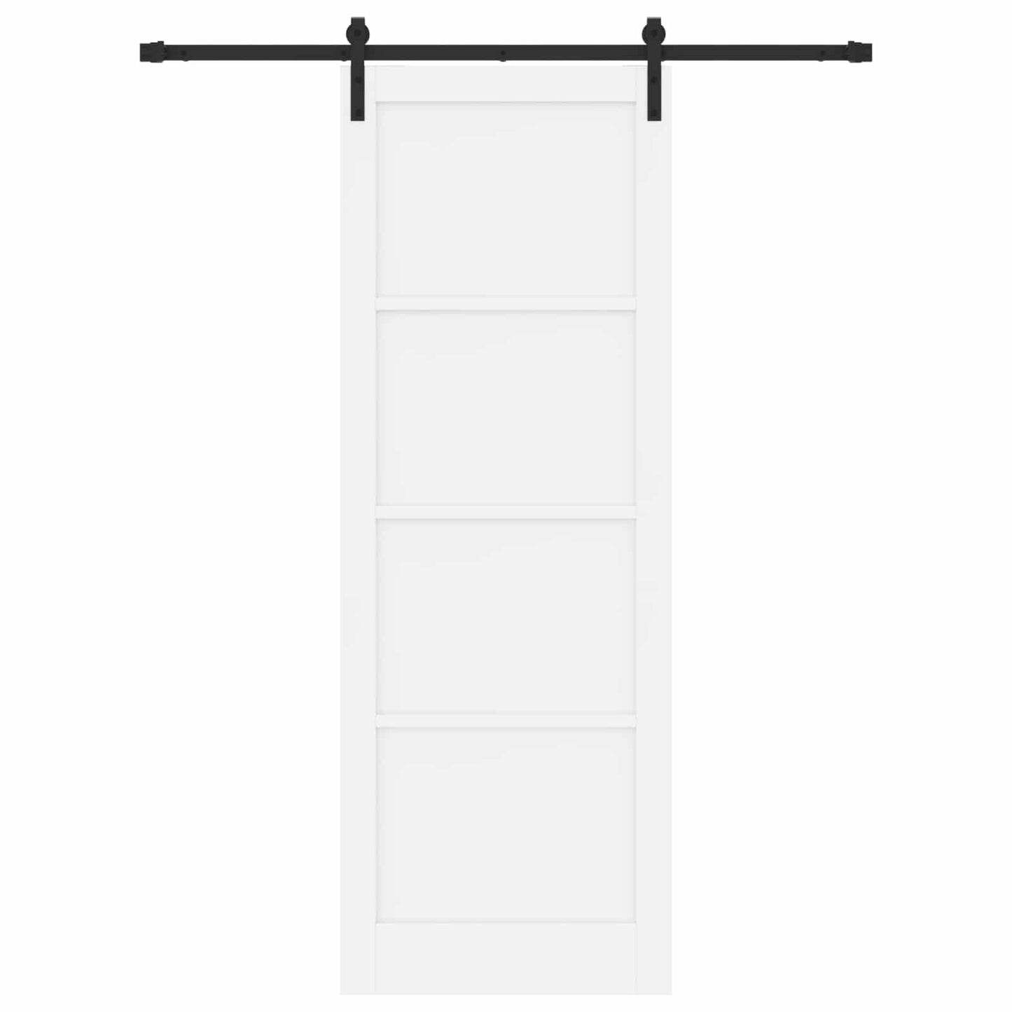 Porta scorrevole Bianco e Nero 83 x 232 cm | homemem39