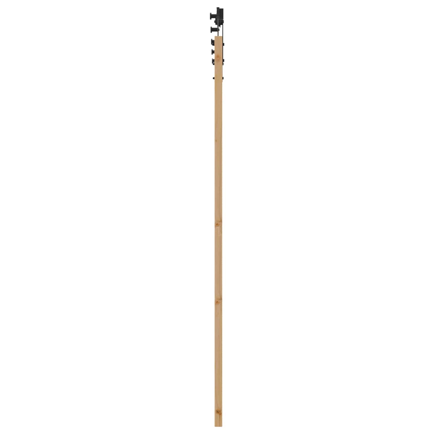 Porta scorrevole Naturale e Nero 86 x 198,5 cm | homemem39