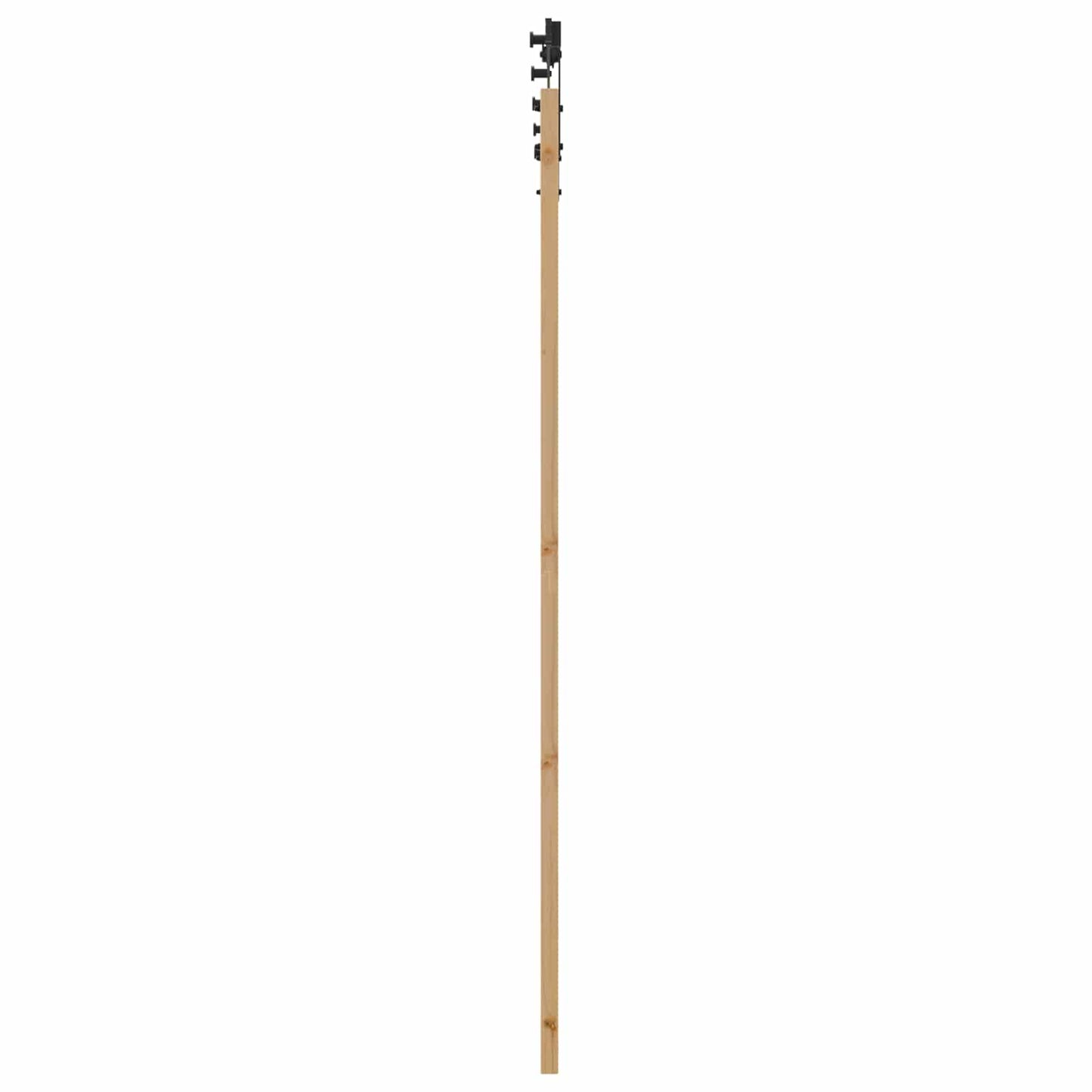 Porta scorrevole Naturale e Nero 86 x 211 cm | homemem39