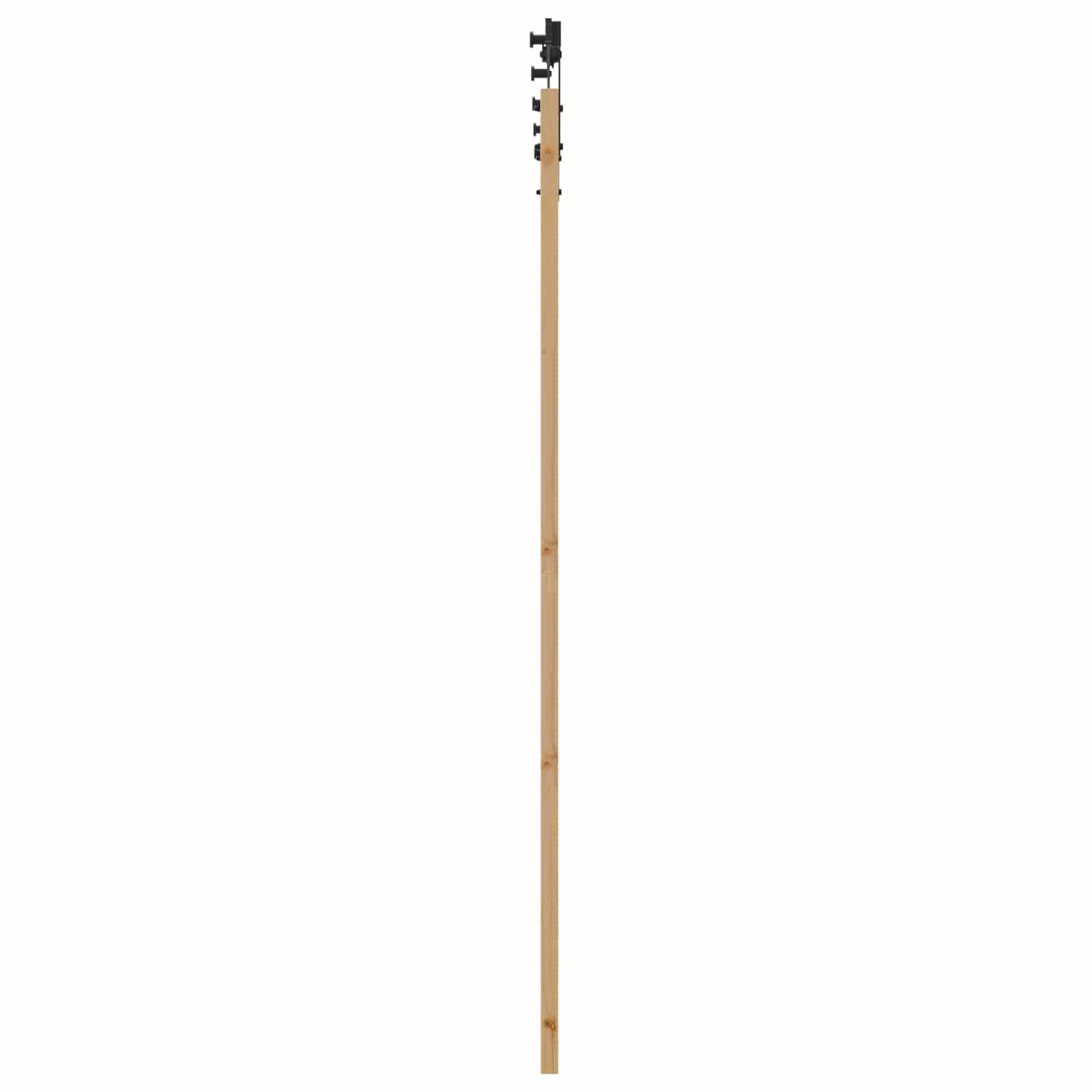 Porta scorrevole Naturale e Nero 86 x 211 cm | homemem39