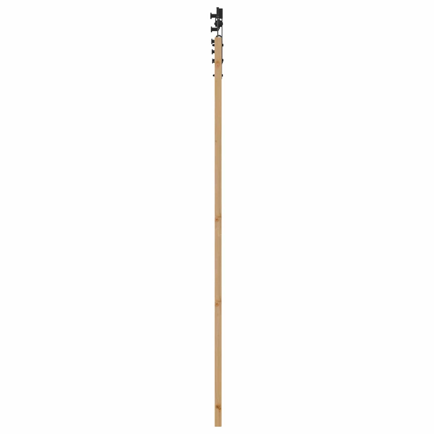 Porta scorrevole Naturale e Nero 73,5 x 211 cm | homemem39