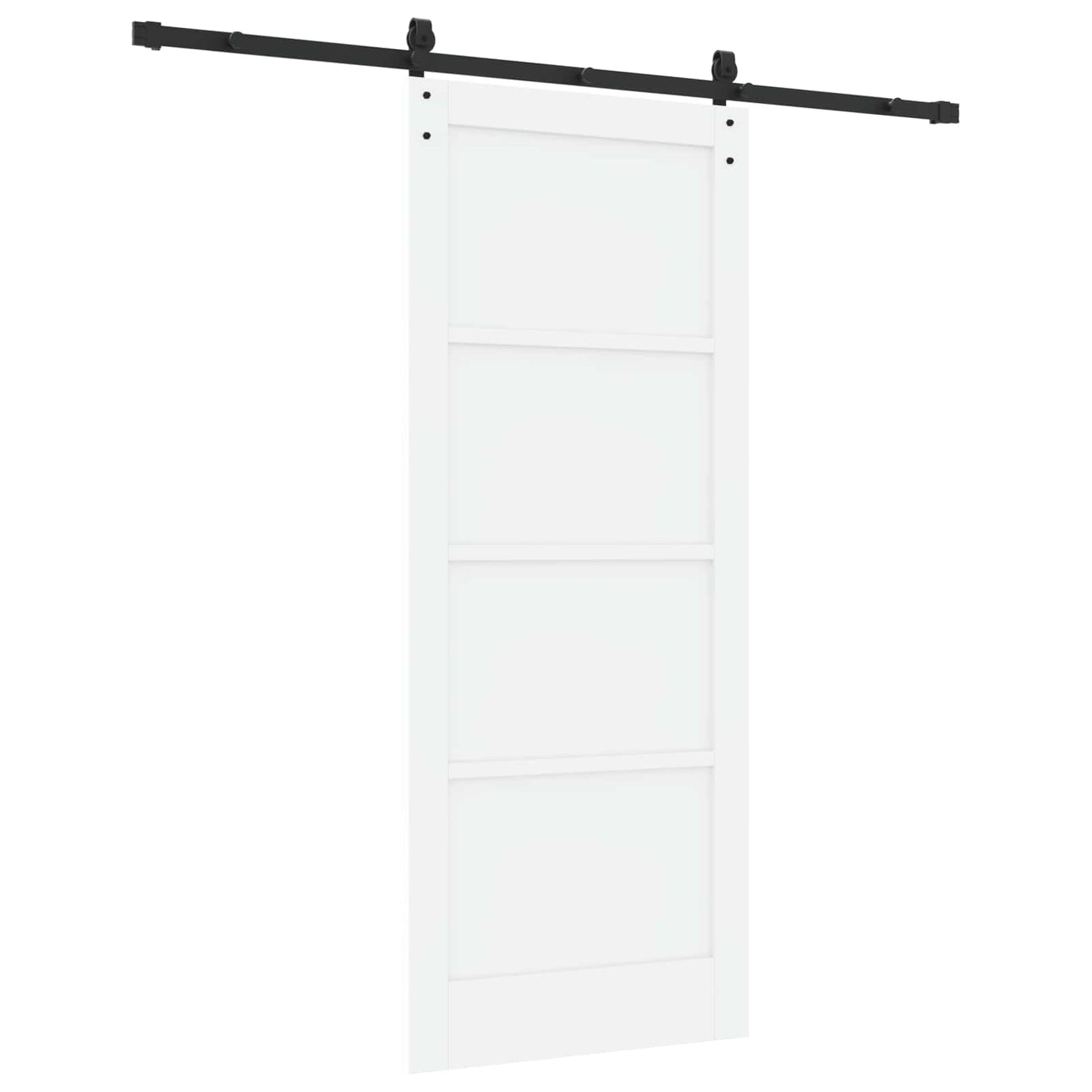 Porta scorrevole Bianco e Nero 83 x 202 cm | homemem39