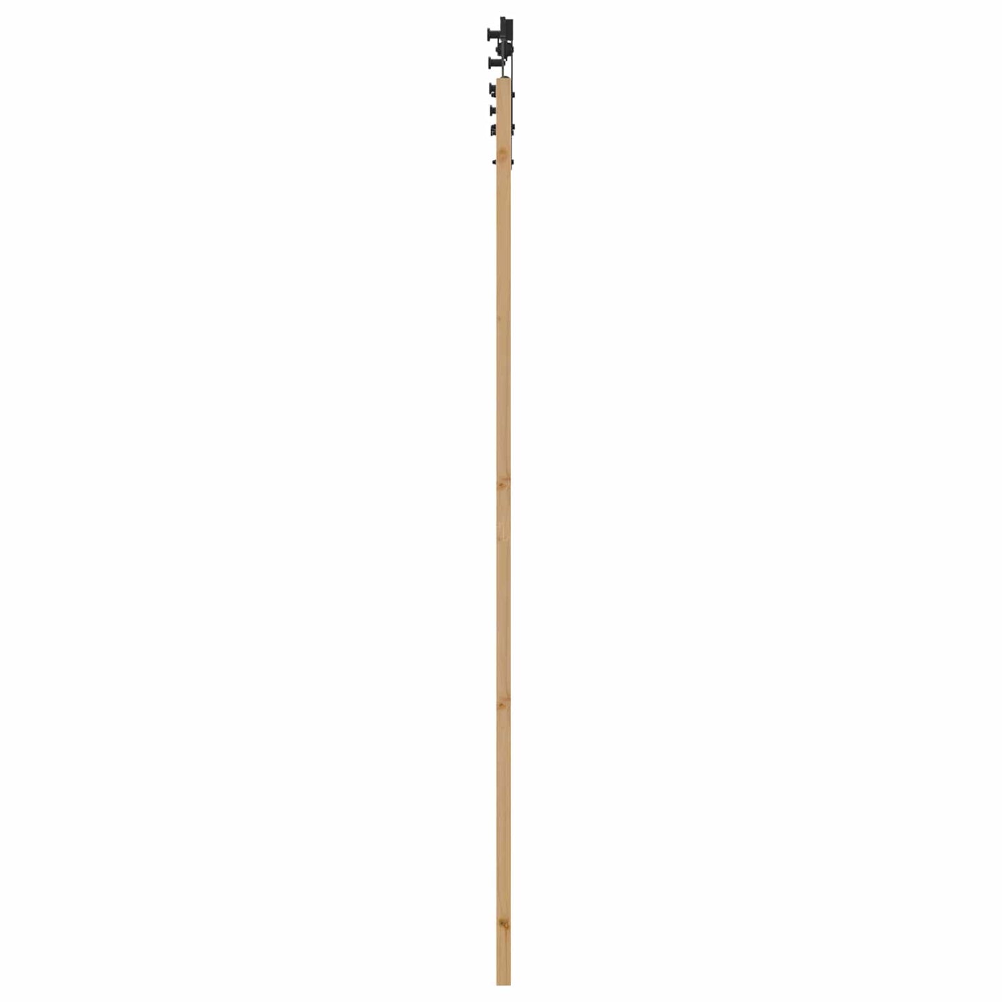 Porta scorrevole Naturale e Nero 83 x 232 cm | homemem39