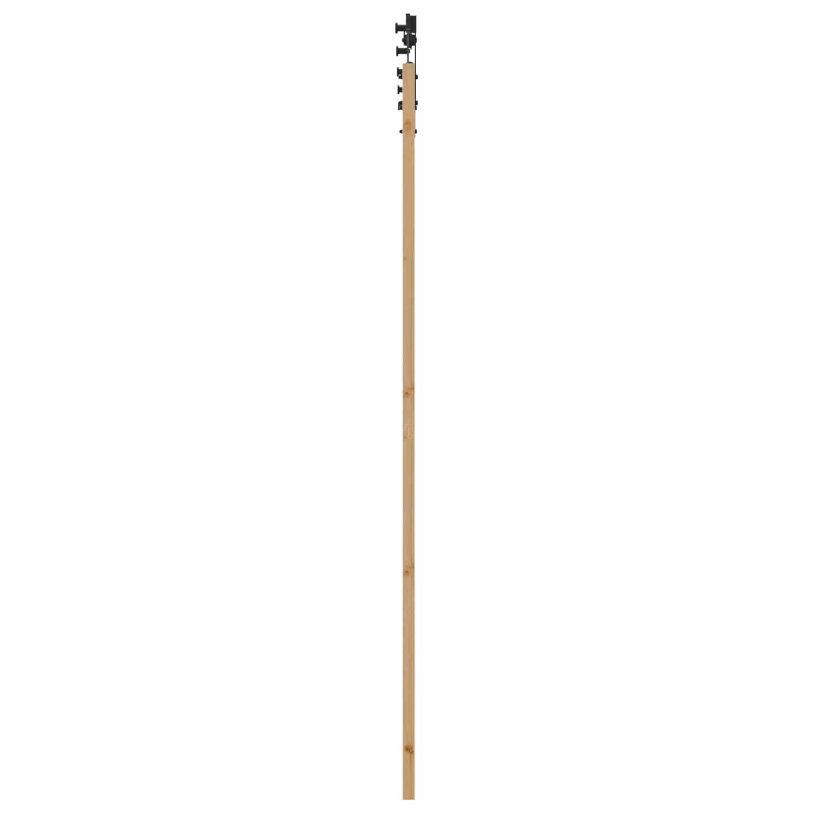 Porta scorrevole Naturale e Nero 83 x 232 cm | homemem39