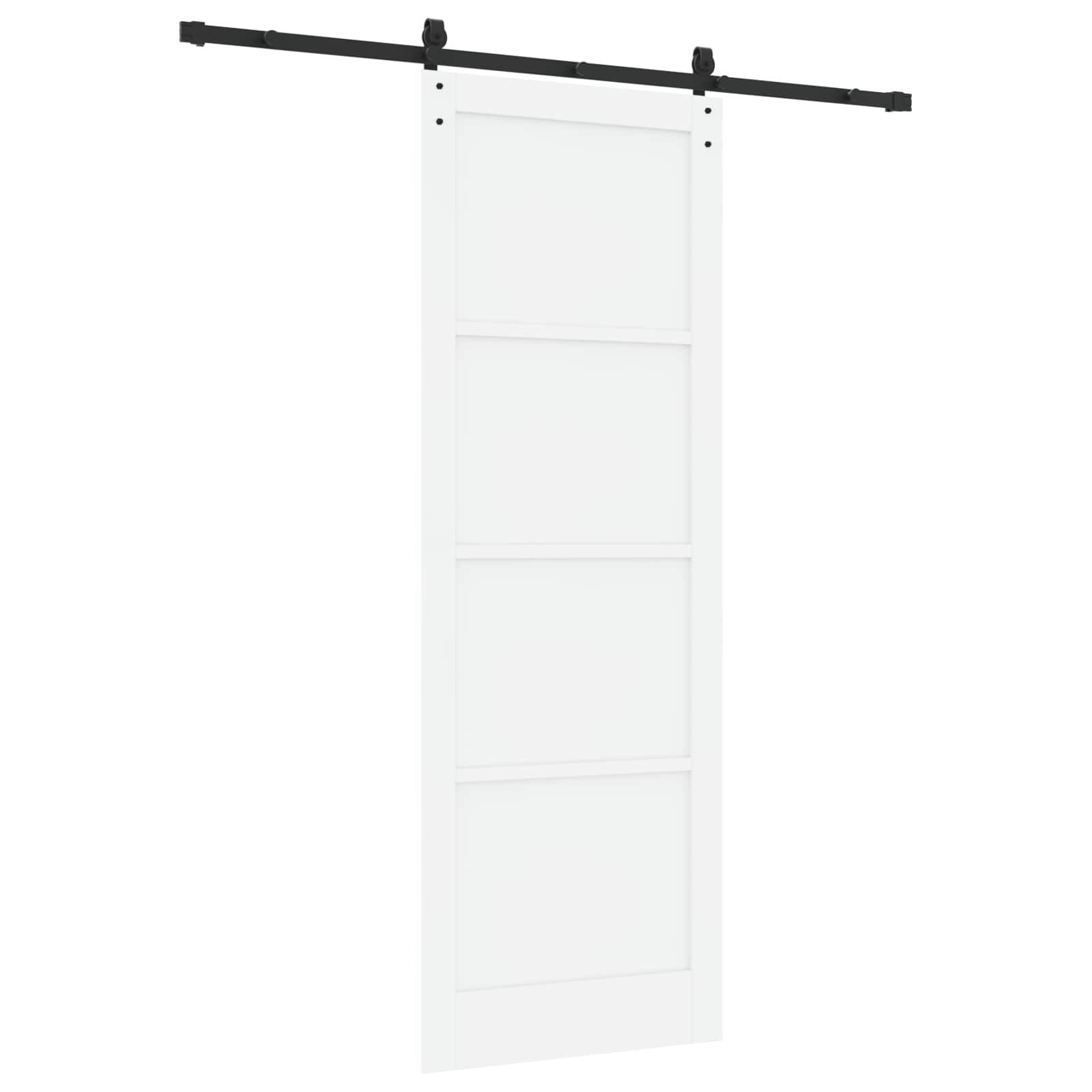 Porta scorrevole Bianco e Nero 83 x 232 cm | homemem39