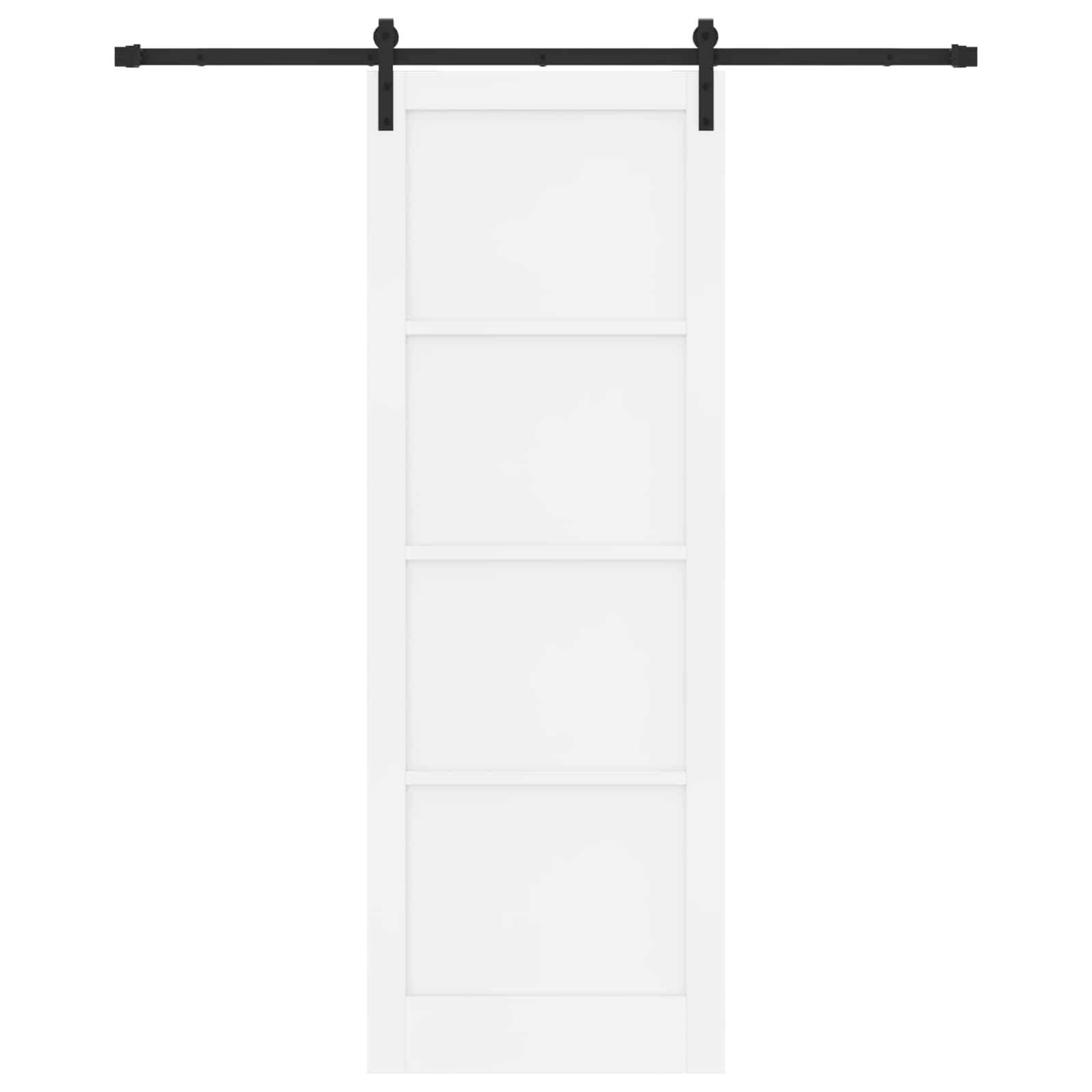 Porta scorrevole Bianco e Nero 83 x 232 cm | homemem39