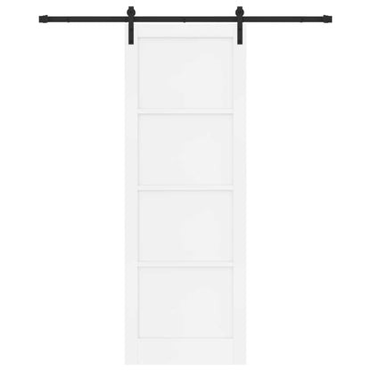 Porta scorrevole Bianco e Nero 83 x 232 cm | homemem39