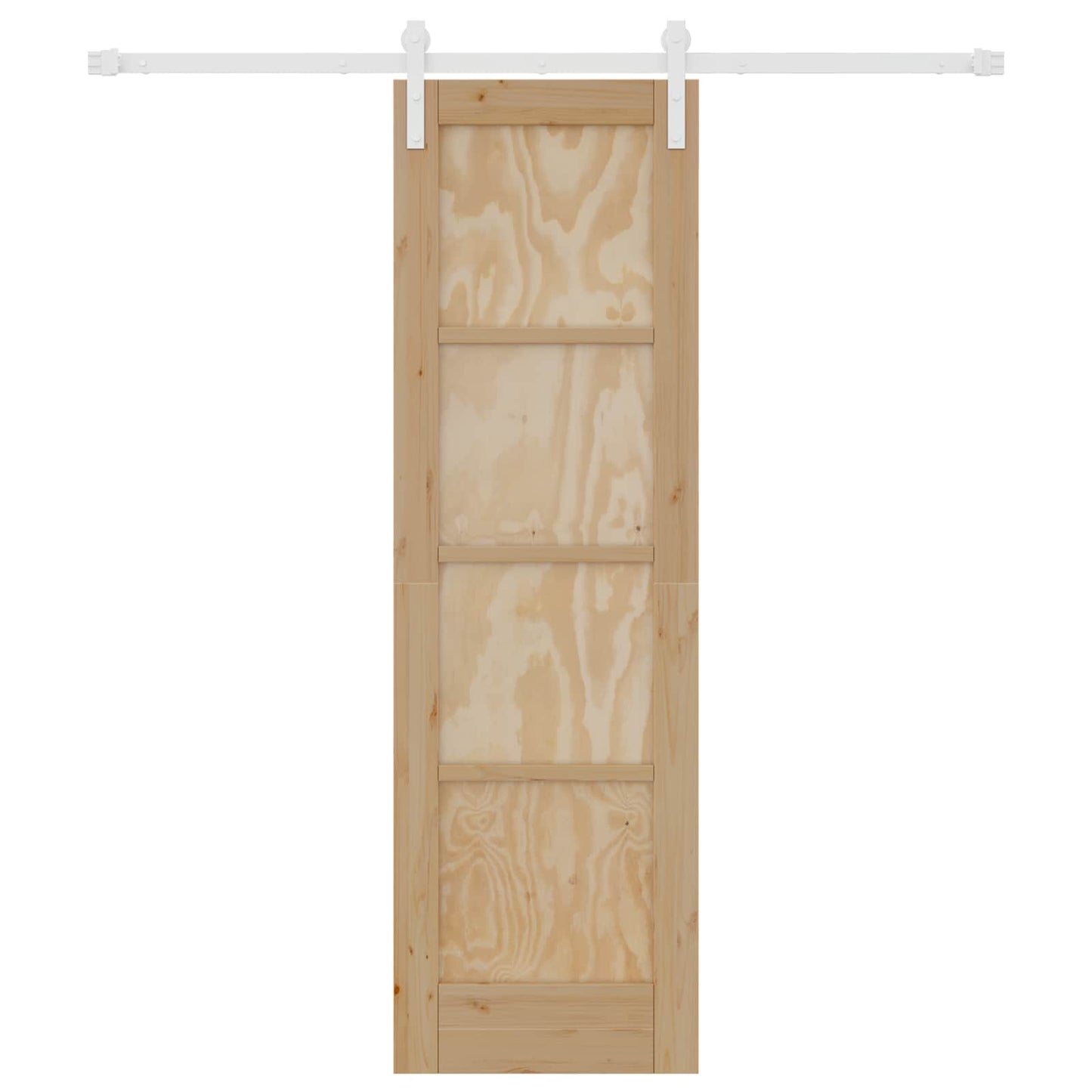 Porta scorrevole Naturale e Bianco 61 x 198,5 cm | homemem39