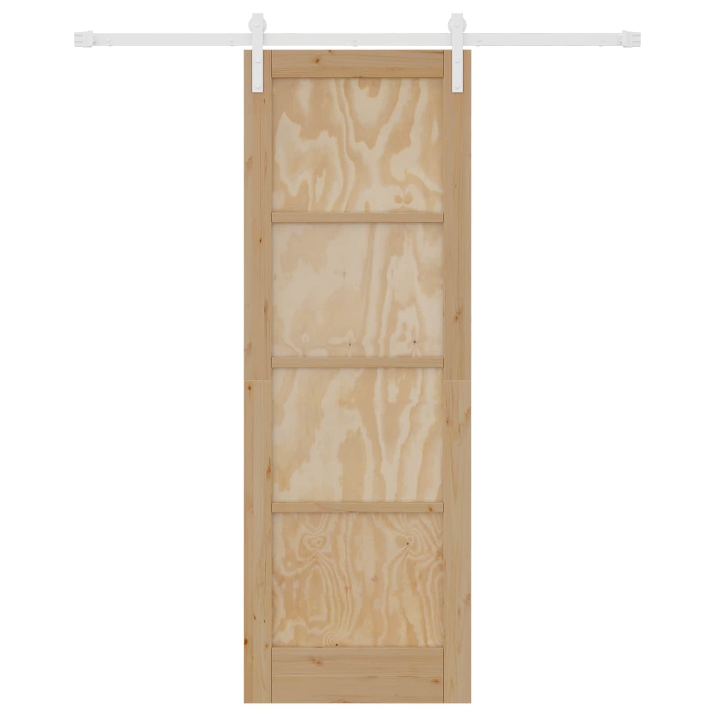 Porta scorrevole Naturale e Bianco 73,5 x 211 cm | homemem39