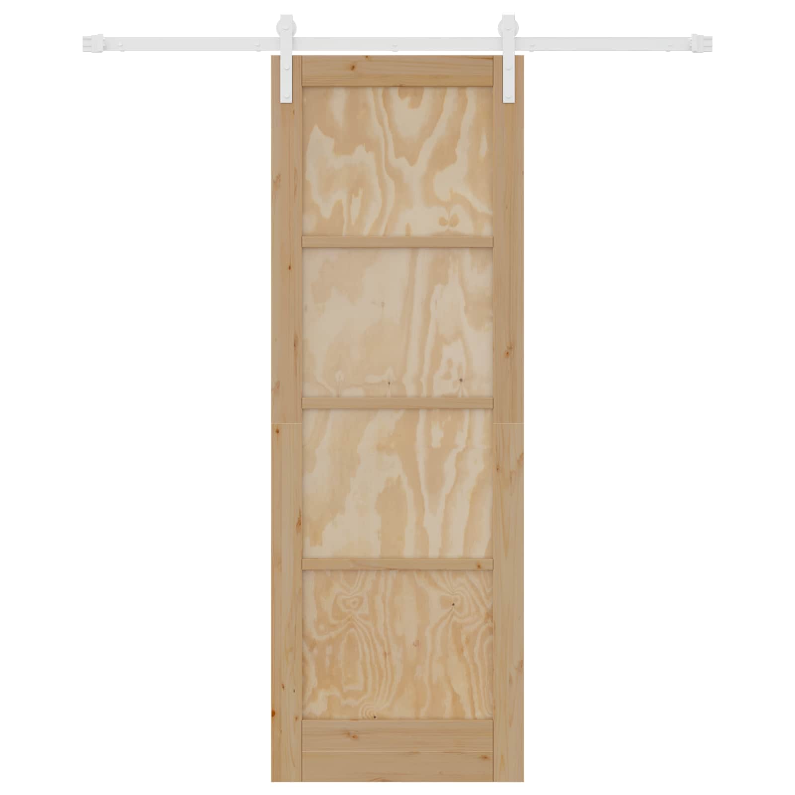 Porta scorrevole Naturale e Bianco 73,5 x 211 cm | homemem39