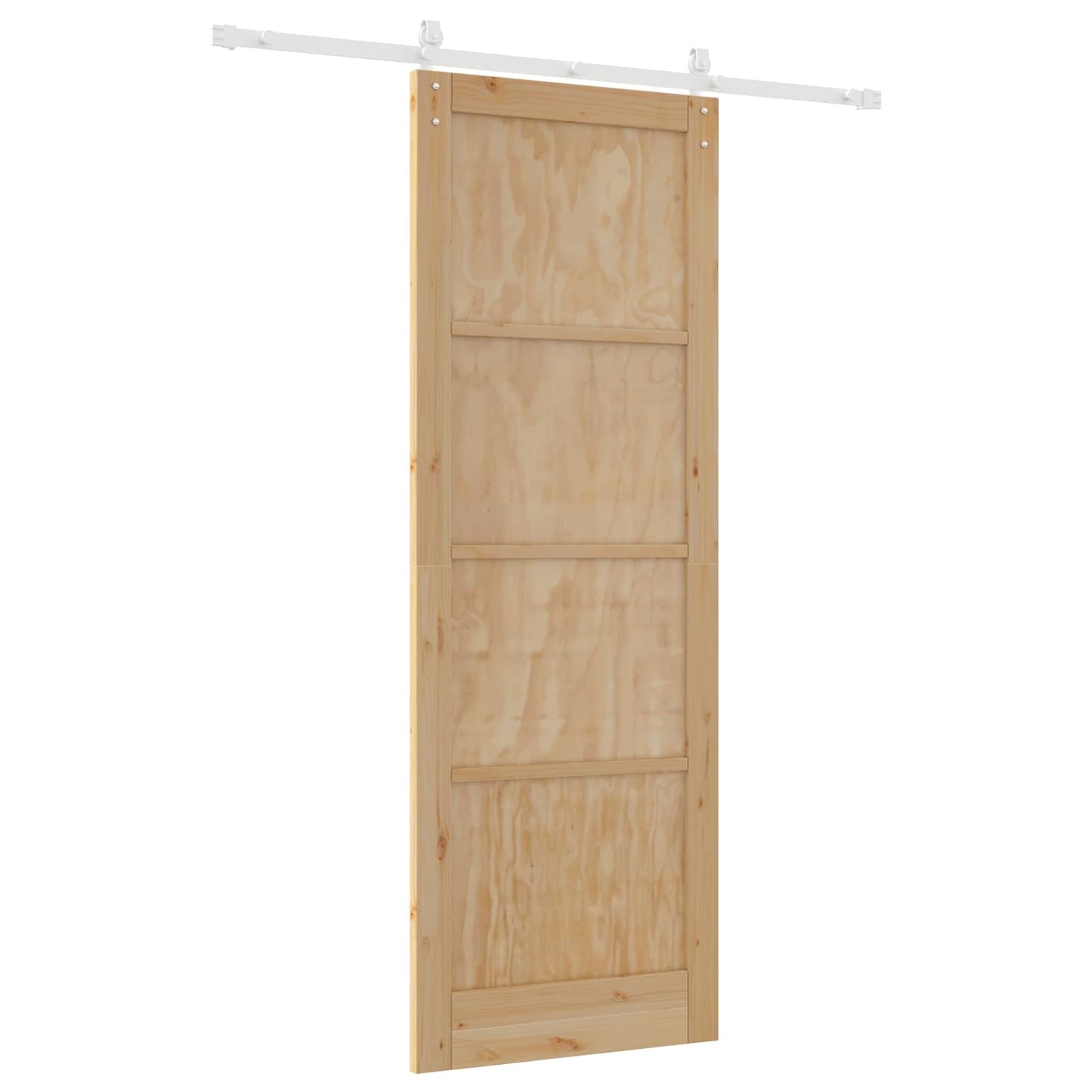 Porta scorrevole Naturale e Bianco 83 x 232 cm | homemem39