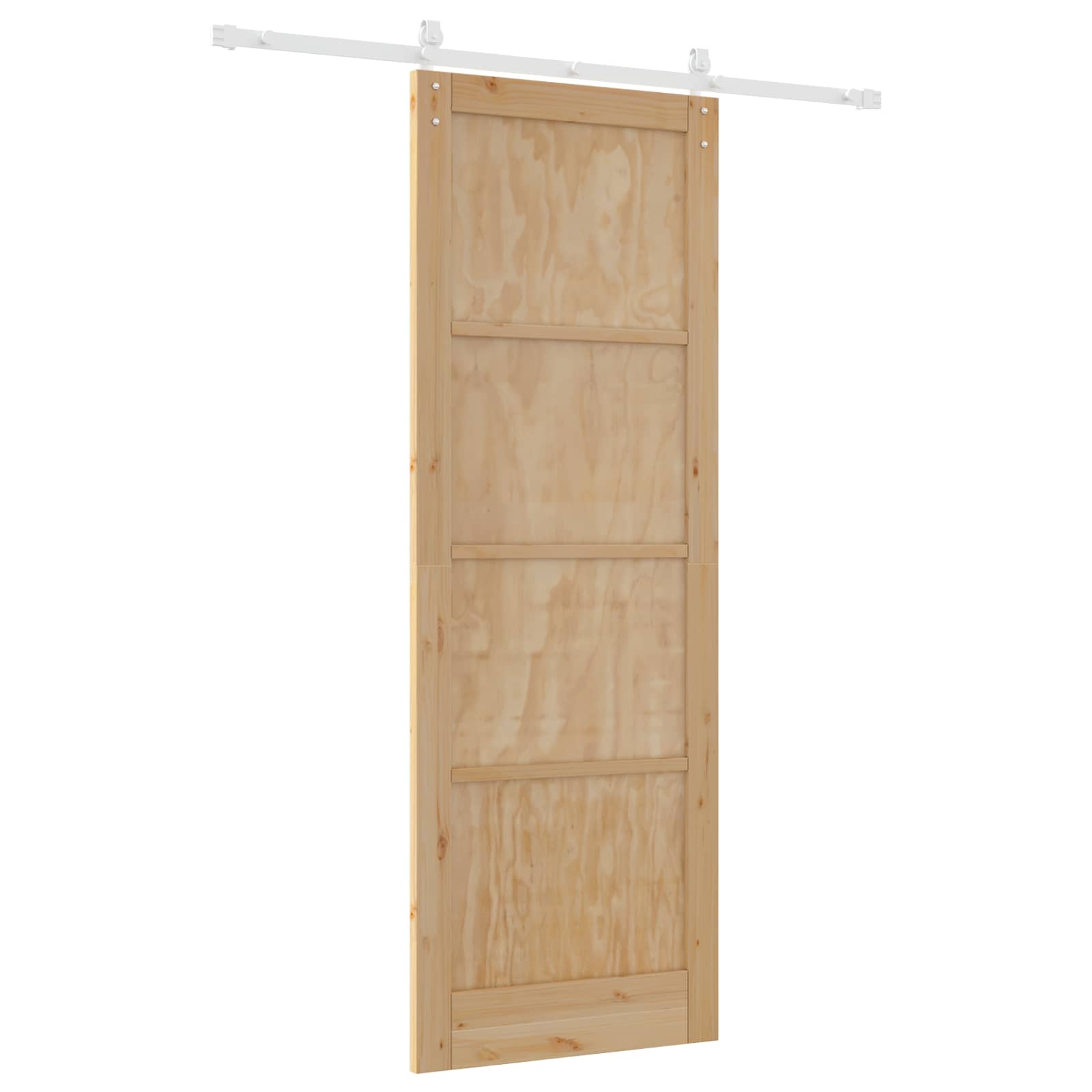 Porta scorrevole Naturale e Bianco 83 x 232 cm | homemem39