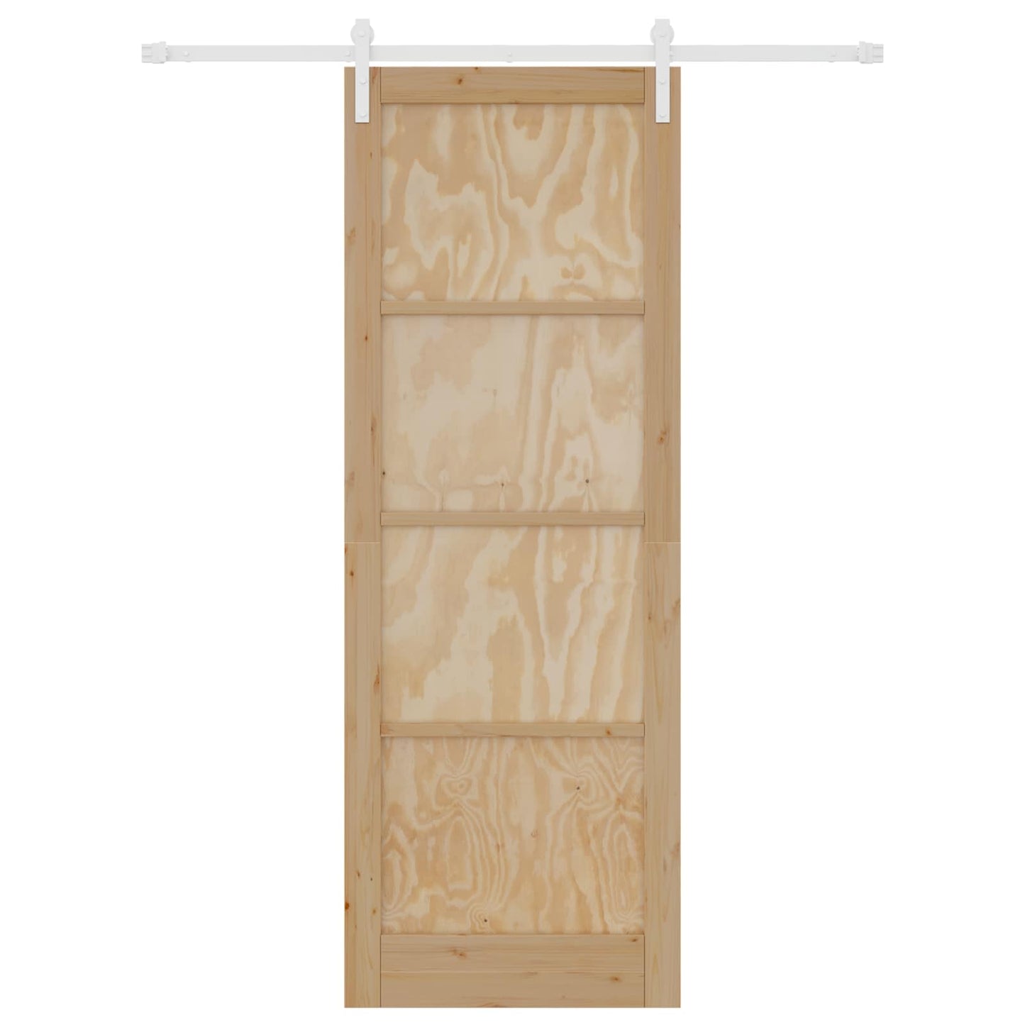 Porta scorrevole Naturale e Bianco 83 x 232 cm | homemem39