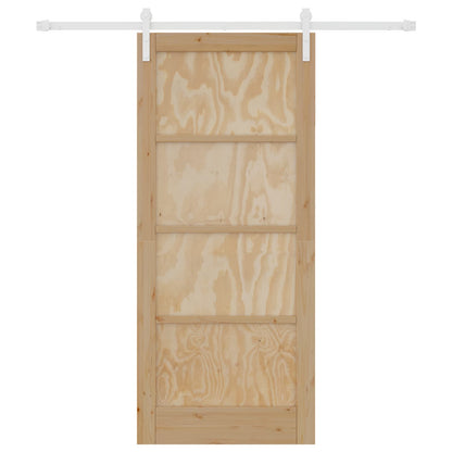 Porta scorrevole Naturale e Bianco 86 x 198,5 cm | homemem39