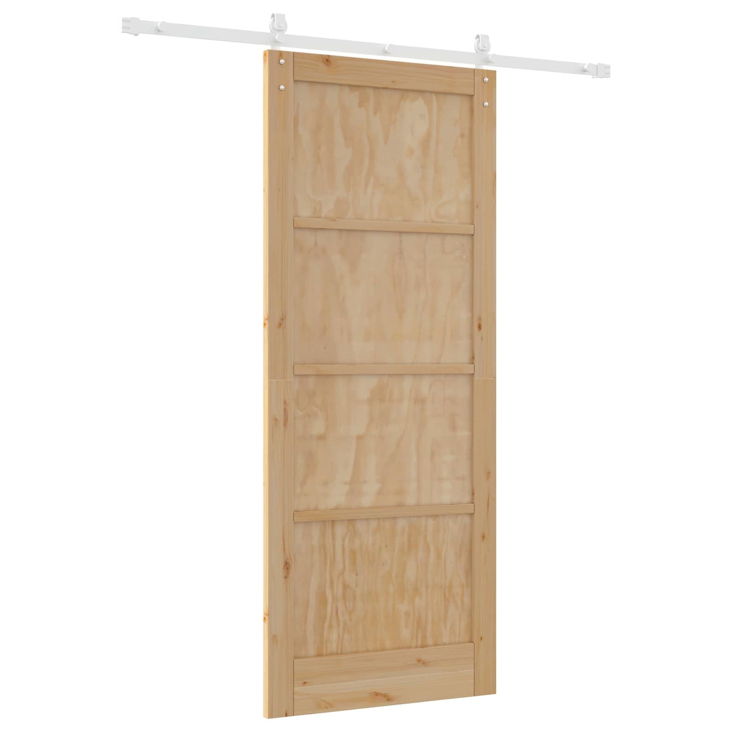 Porta scorrevole Naturale e Bianco 86 x 211 cm | homemem39