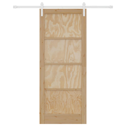 Porta scorrevole Naturale e Bianco 86 x 211 cm | homemem39