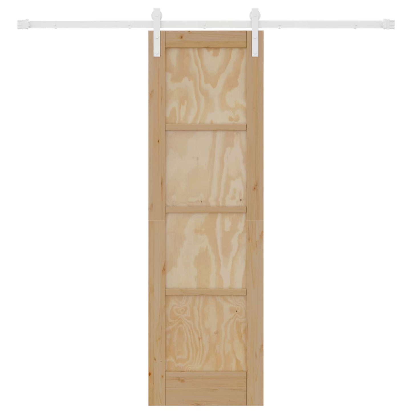 Porta scorrevole Naturale e Bianco 61 x 198,5 cm | homemem39