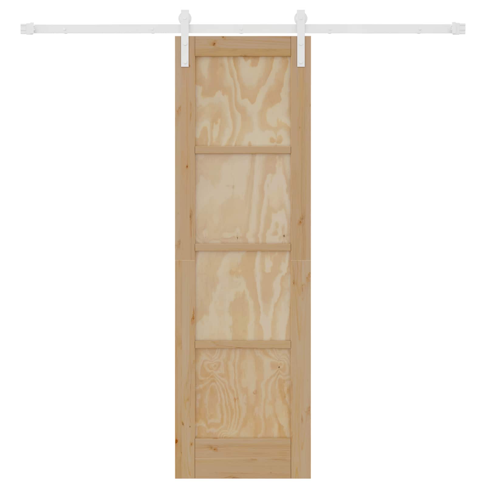 Porta scorrevole Naturale e Bianco 61 x 198,5 cm | homemem39