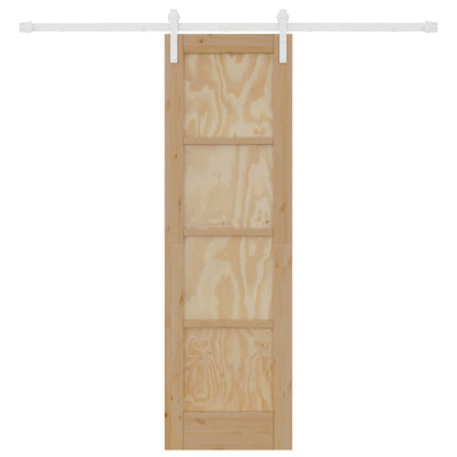 Porta scorrevole Naturale e Bianco 61 x 198,5 cm | homemem39