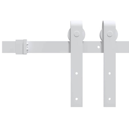 Porta scorrevole Bianco 83 x 202 cm Legno Massello di Pino | homemem39