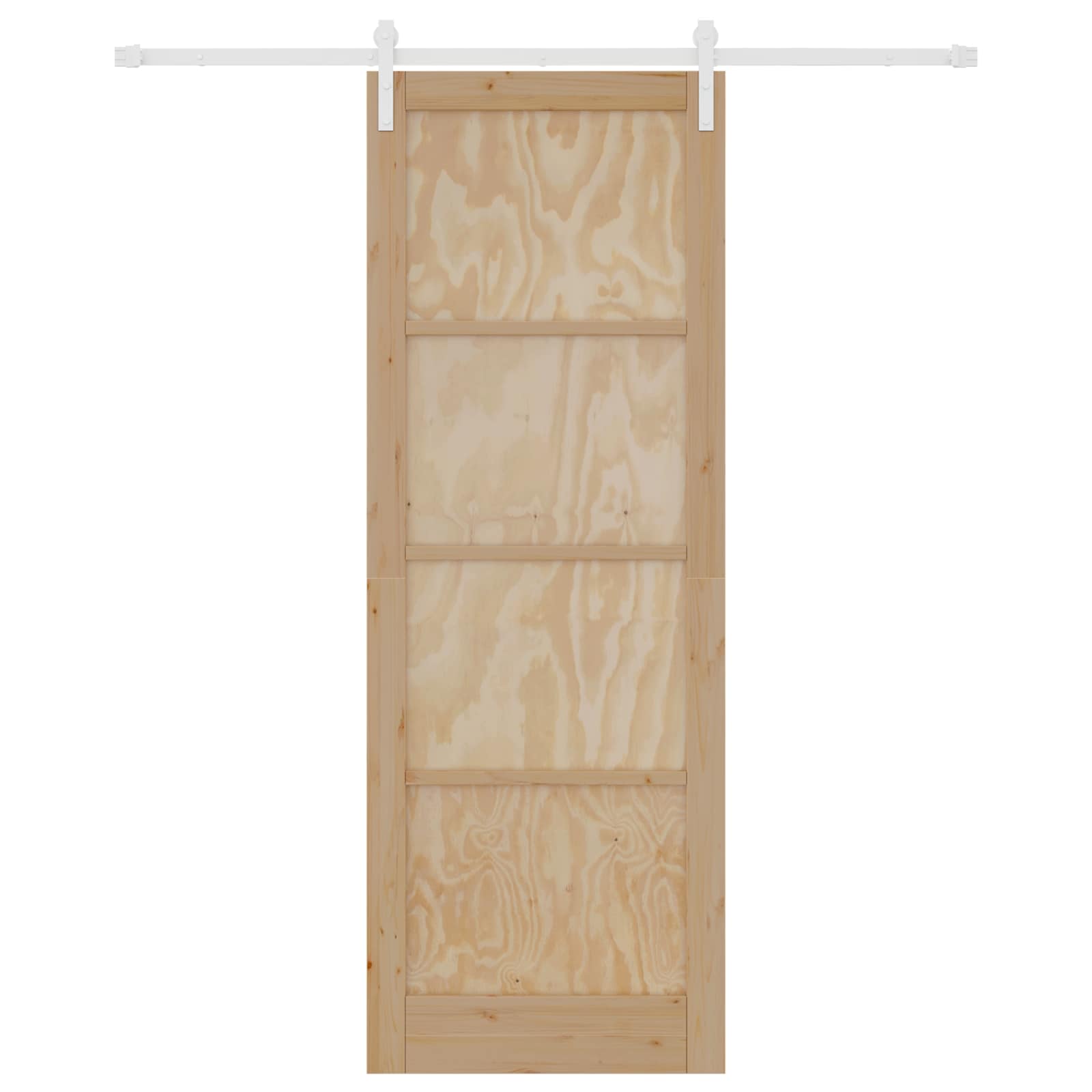 Porta scorrevole Naturale e Bianco 83 x 232 cm | homemem39