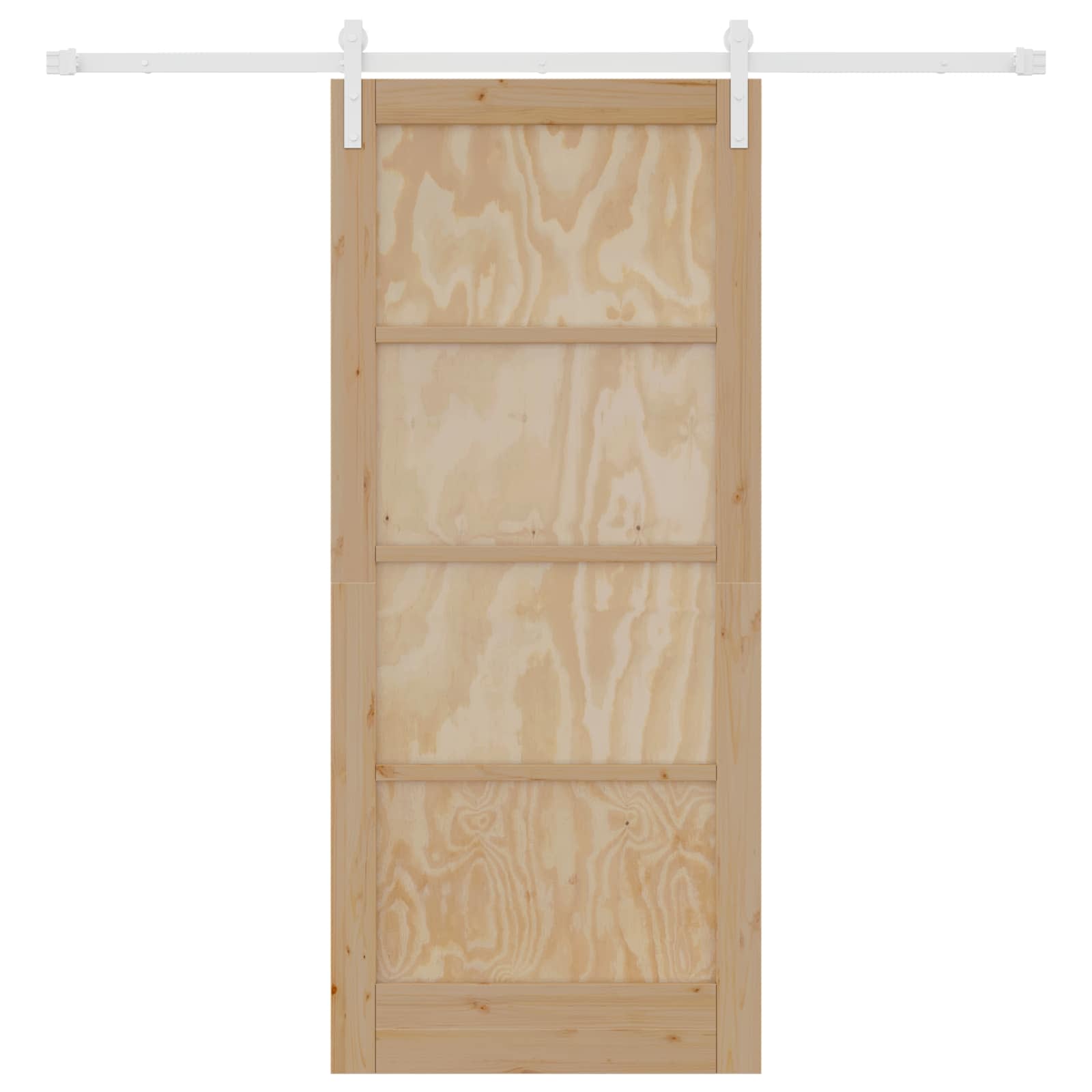 Porta scorrevole Naturale e Bianco 86 x 198,5 cm | homemem39