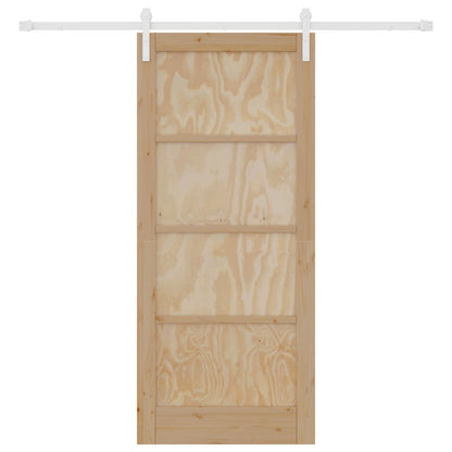 Porta scorrevole Naturale e Bianco 86 x 198,5 cm | homemem39