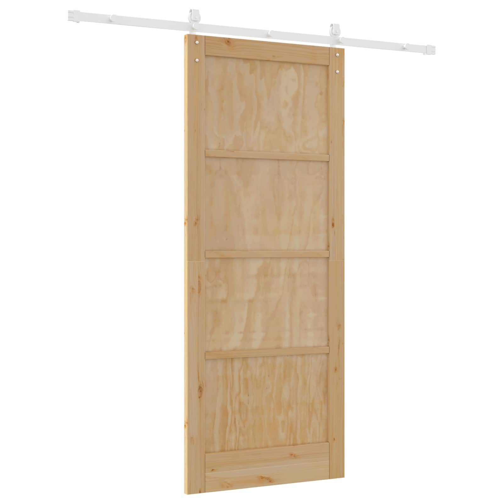 Porta scorrevole Naturale e Bianco 86 x 211 cm | homemem39