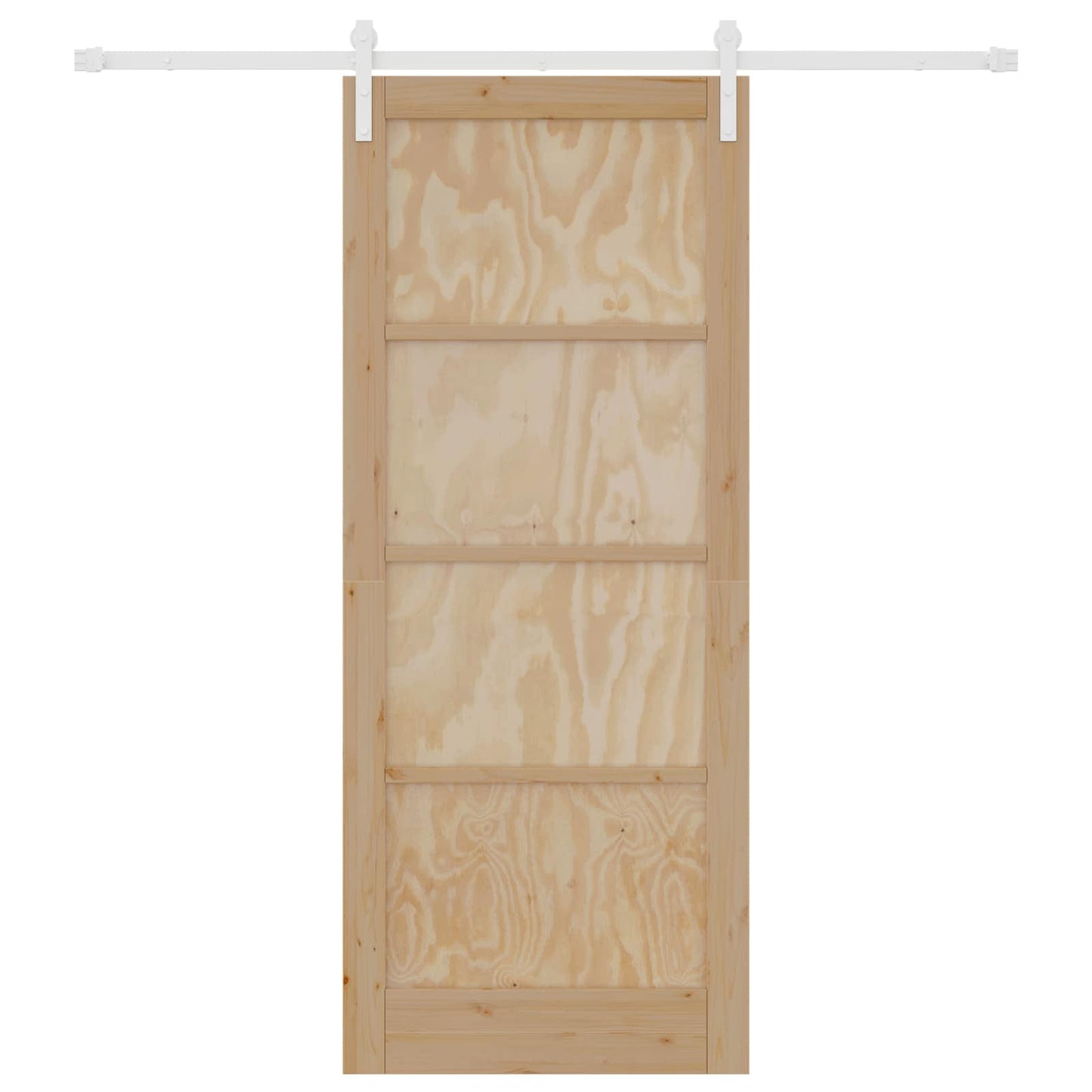 Porta scorrevole Naturale e Bianco 86 x 211 cm | homemem39
