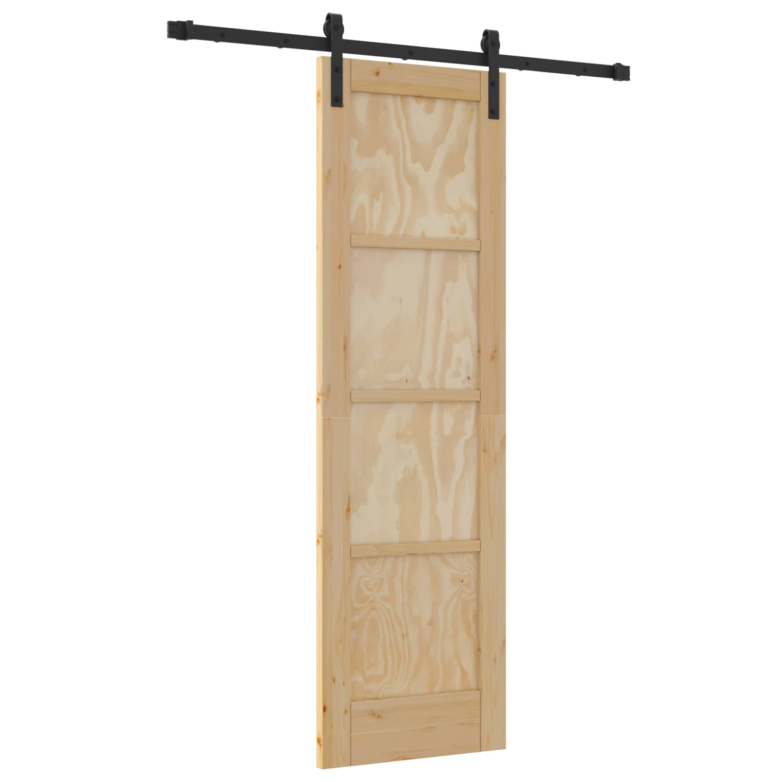 Porta scorrevole Naturale 61 x 198,5 cm Legno Massello di Pino | homemem39
