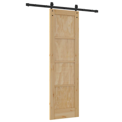 Porta scorrevole Naturale 61 x 198,5 cm Legno Massello di Pino | homemem39