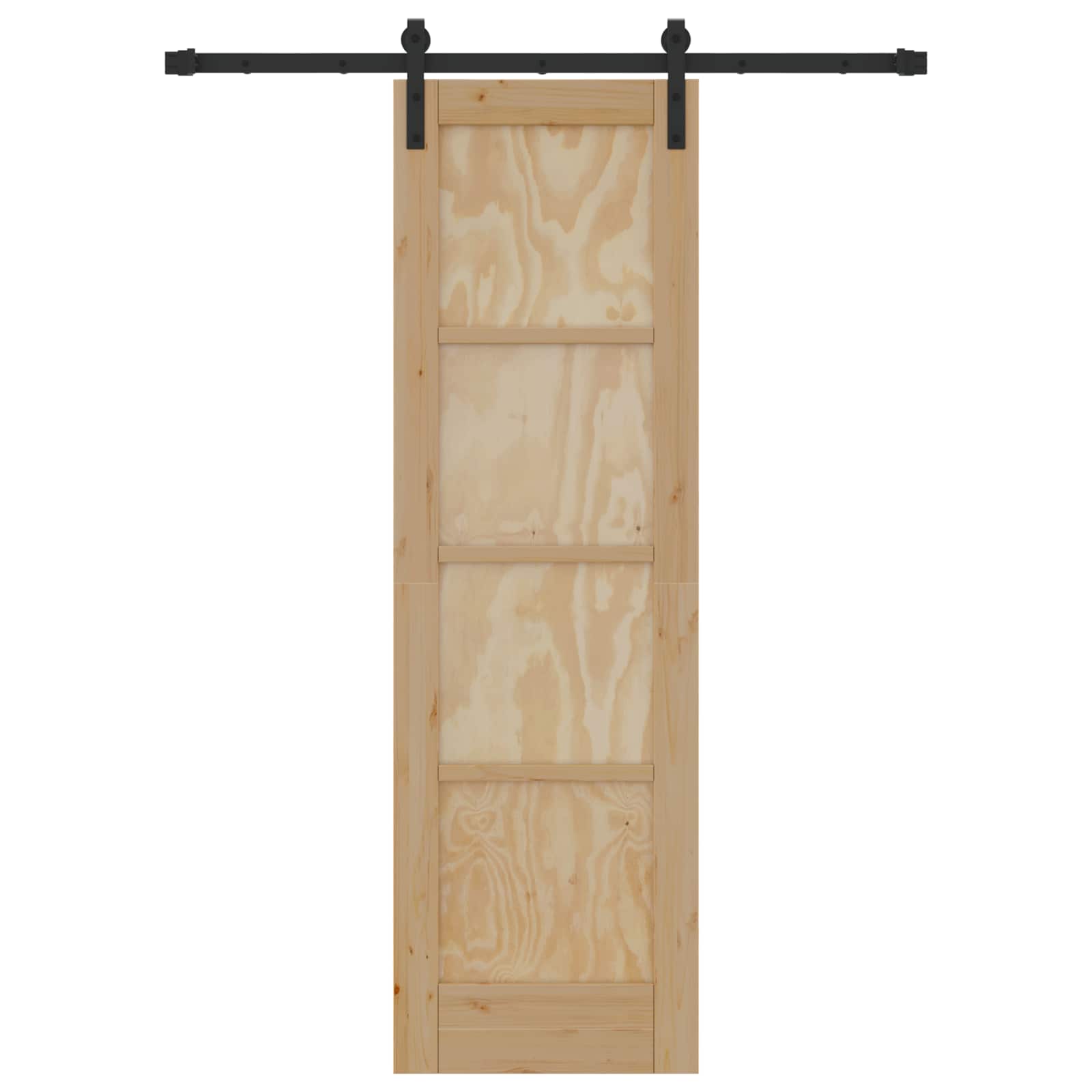 Porta scorrevole Naturale 61 x 198,5 cm Legno Massello di Pino | homemem39