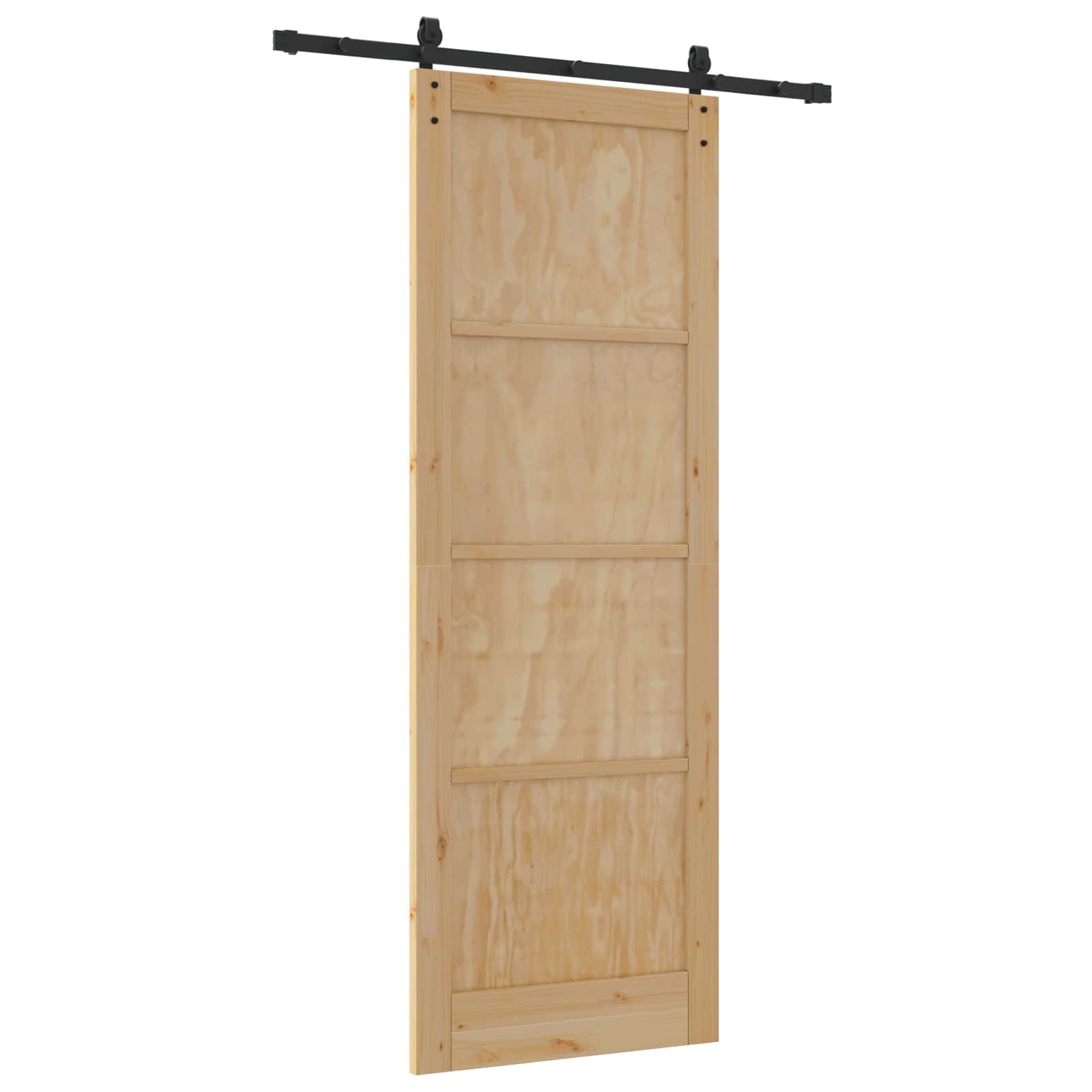 Porta scorrevole Naturale 83 x 232 cm Legno Massello di Pino | homemem39